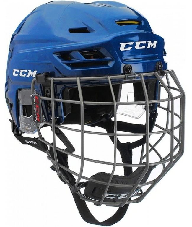 CCM Tacks 310 Combo SR, modrá, Senior, vel. S, 51-56cm Hokejová helma