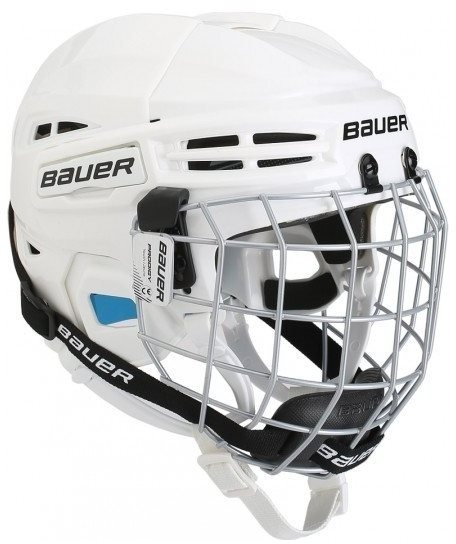 Bauer Prodigy Combo YTH, bílá, Dětská, 48-53cm Hokejová helma