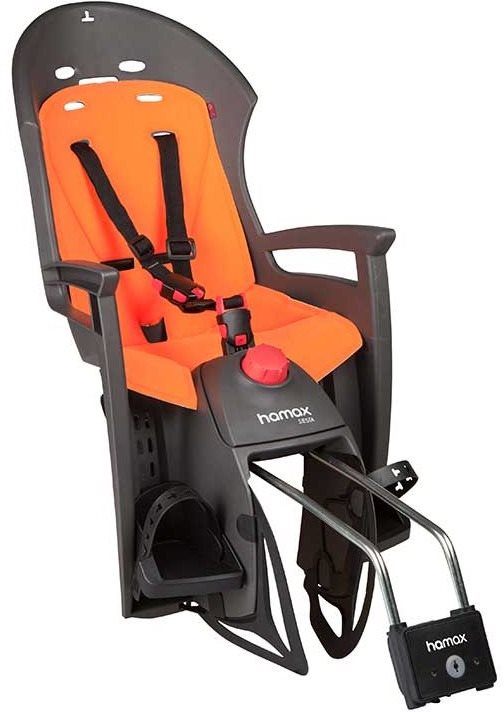Hamax Siesta šedá/oranžová Dětská sedačka na kolo