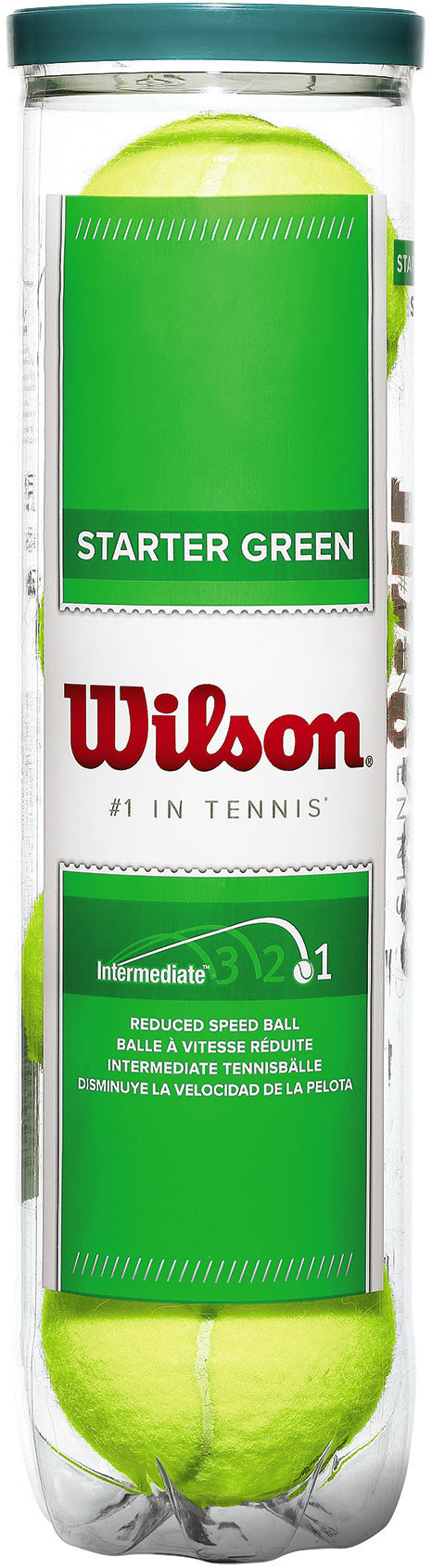 WILSON STARTER PLAY GREEN 4TBALL Tenisová loptička