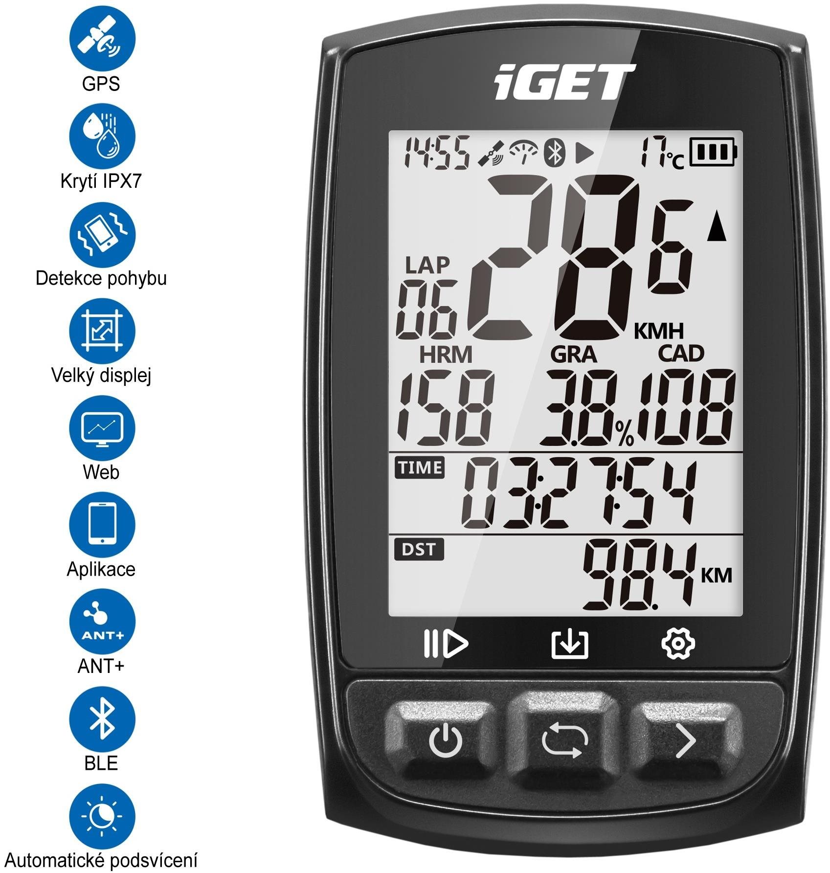 iGET CYCLO C210 GPS GPS navigácia