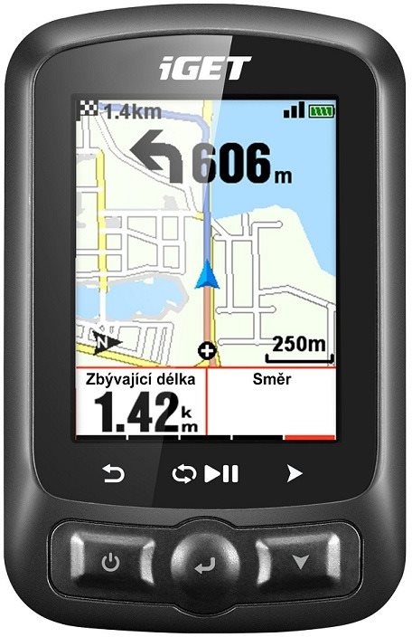 iGET CYCLO SADA C250 GPS navigácia, držiak AC200, snímač kadencie...
