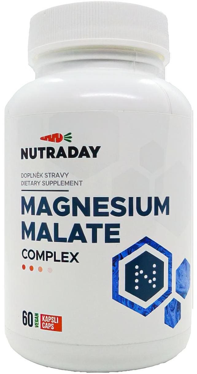 Nutraday Magnesium Malate Complex, 60 rostlinných kapslí Hořčík