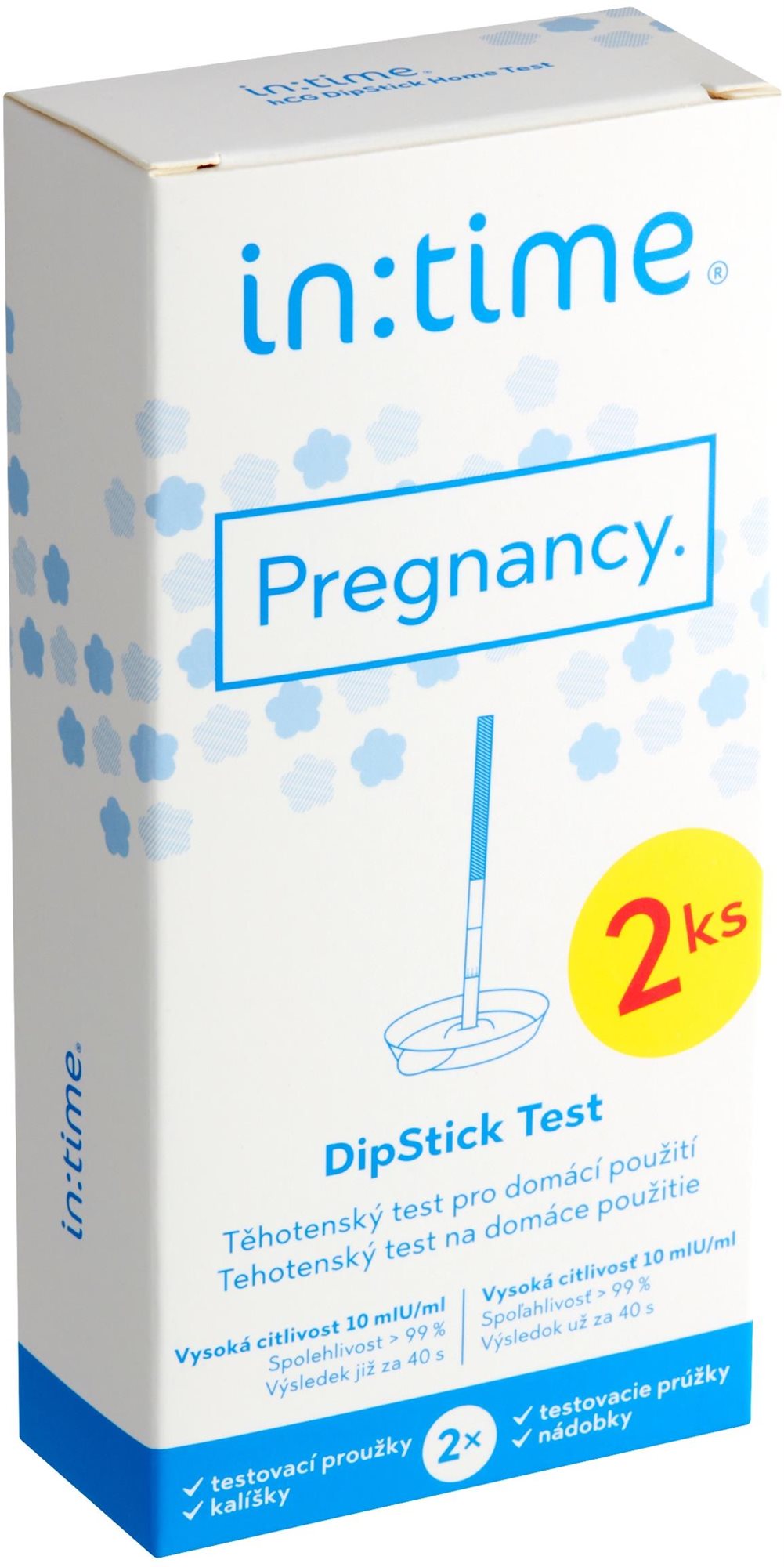 Intime Pregnancy DipStick 2 pcs Tehotenský test