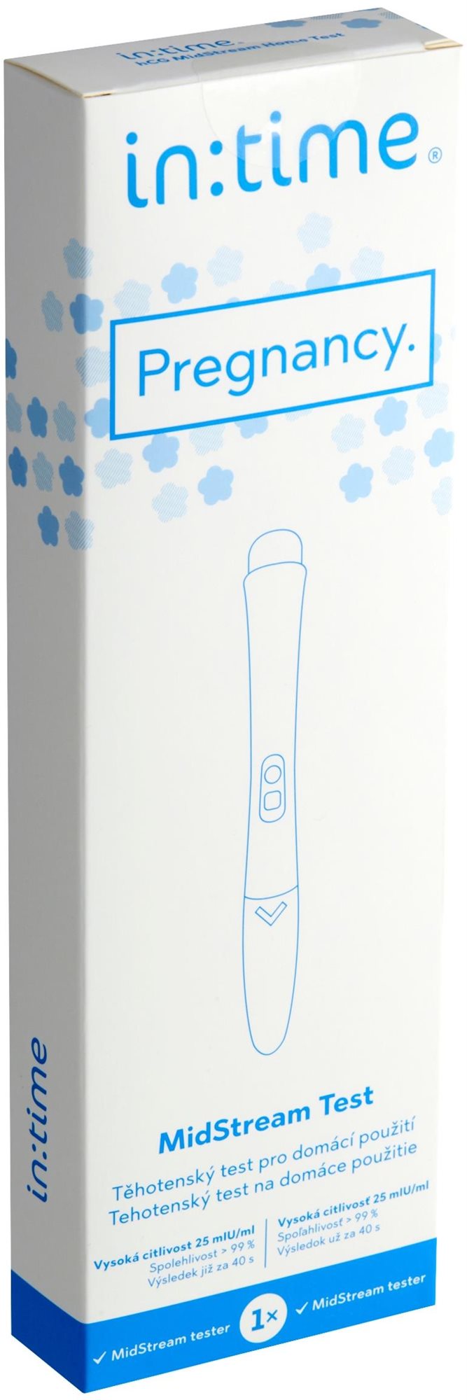 Intime Pregnancy MidStream 1 pcs Tehotenský test