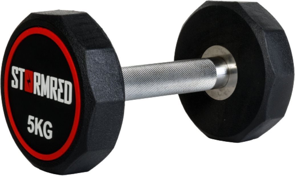Stormred gumírozott súlyzó 5 kg Súlyzó