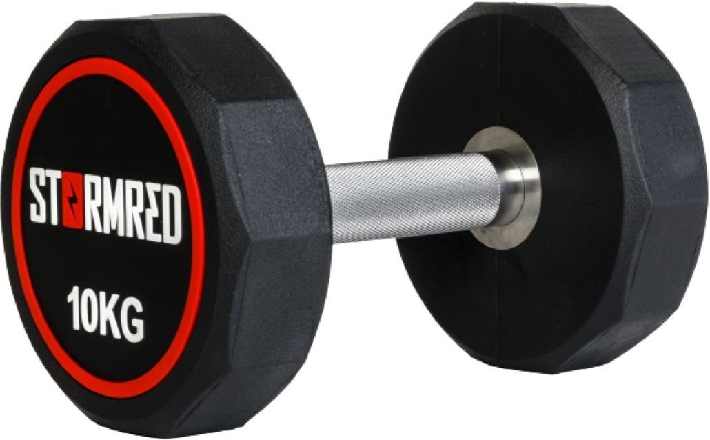 Stormred gumírozott súlyzó 10 kg Súlyzó