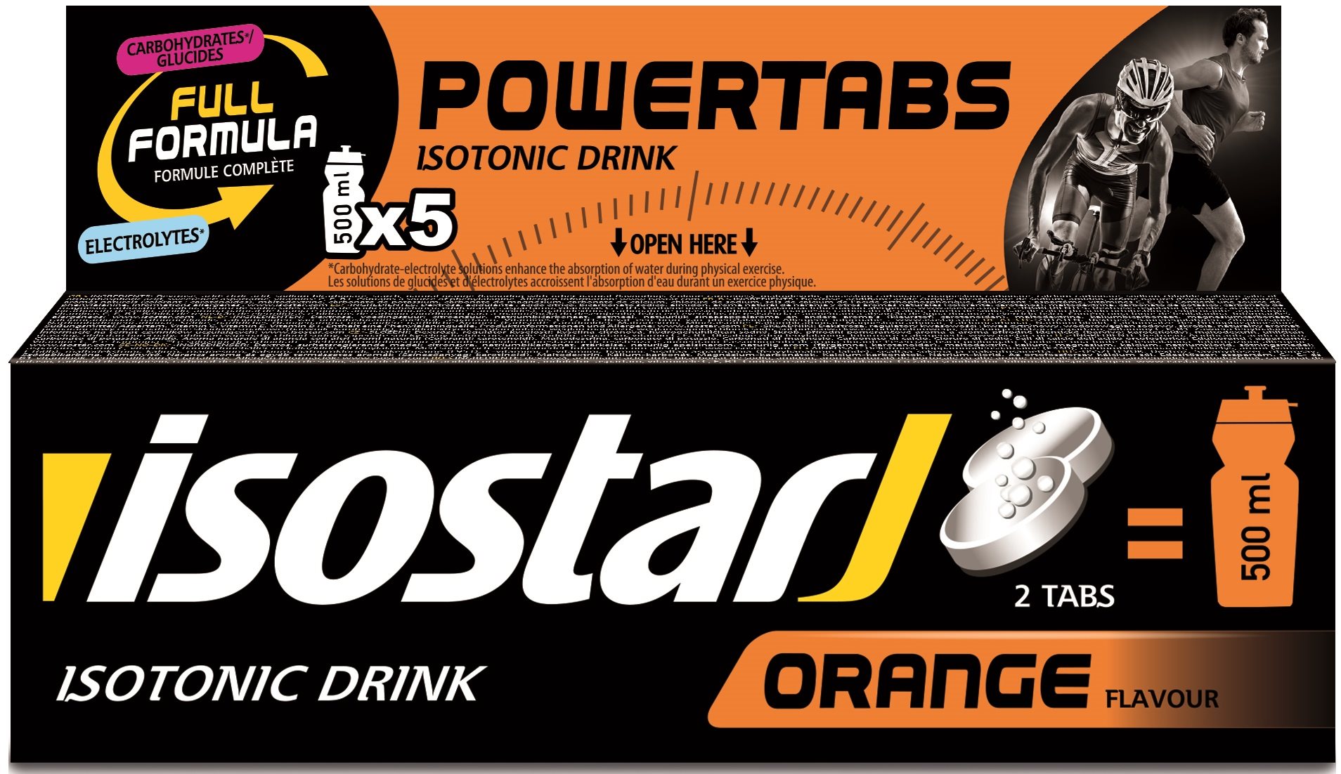 Isostar 120g fast hydratation tablety box, pomeranč Iontový nápoj