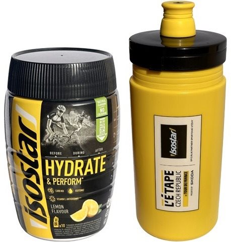 Isostar Hydrate & Perform powder 400g, citron + bidon Letape...