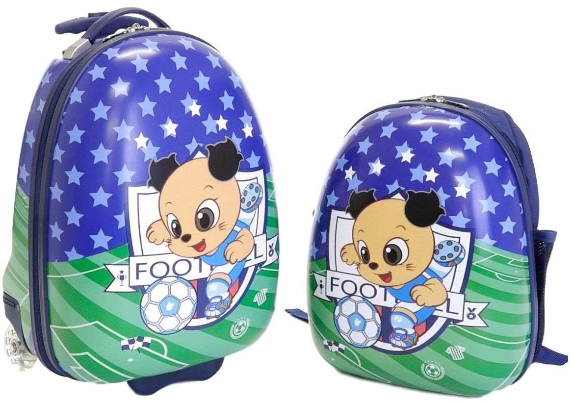 Detský kufor s batohom T-class 3471, 25l + 15l (futbal –...