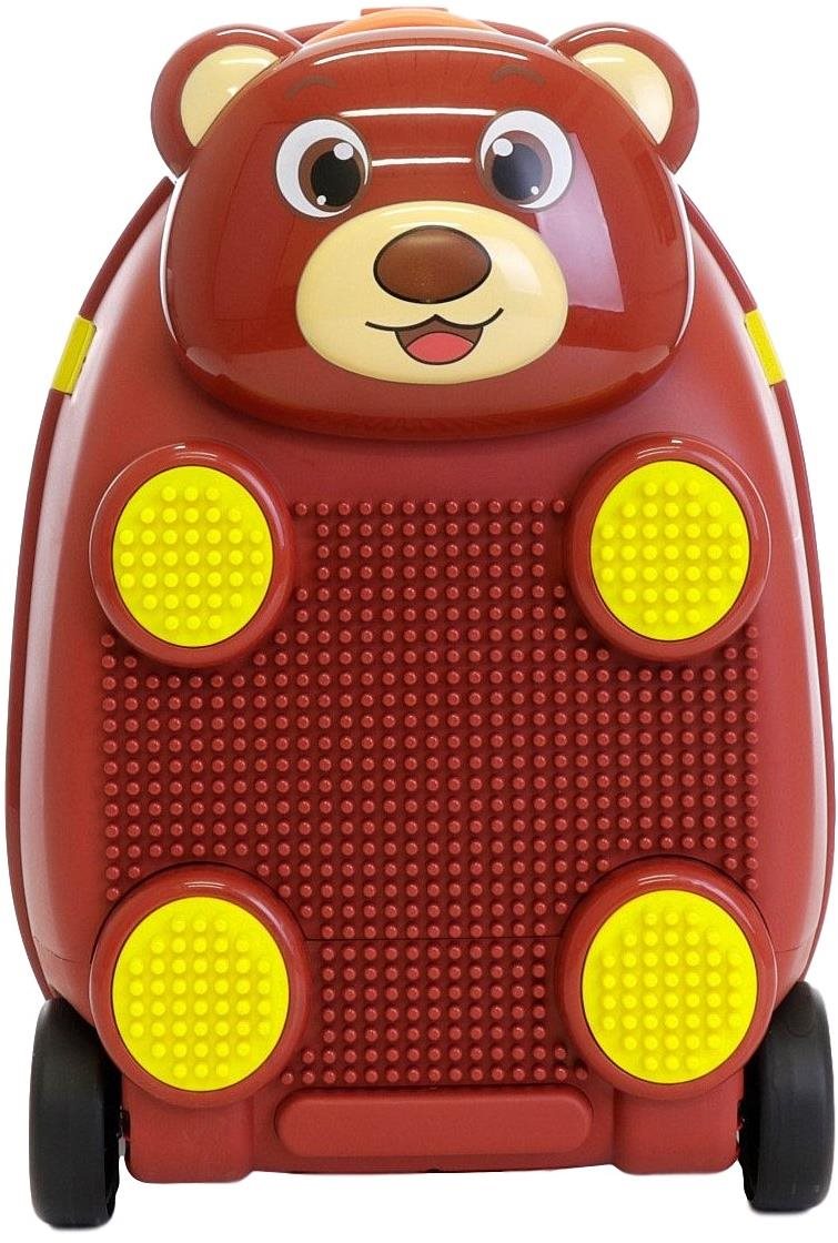 Detský kufor so stavebnicou (medvedík – hnedá), PD Toys 1712, 46 ×...