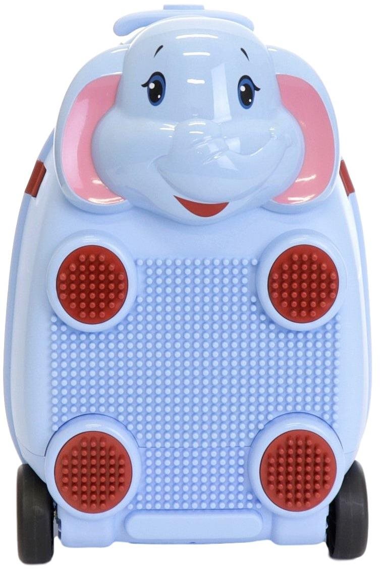 Detský kufor so stavebnicou (slon – modrá), PD Toys 1710, 46 × 33,5...