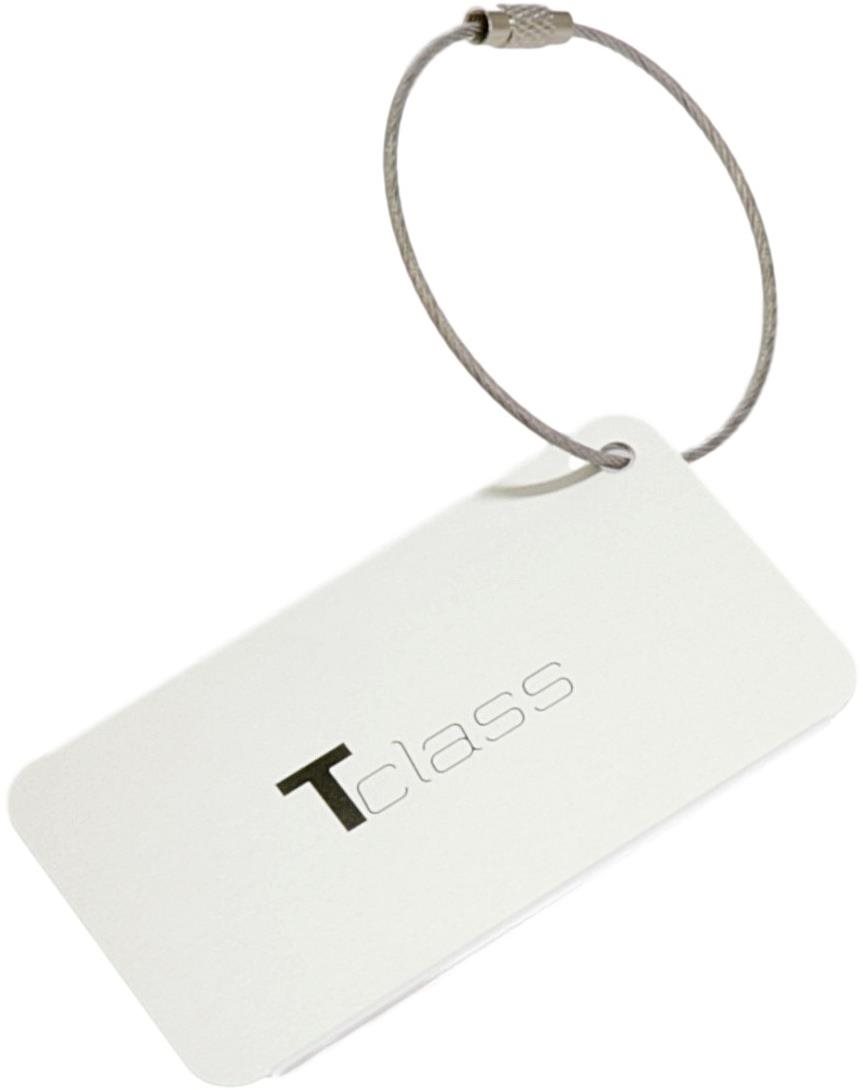 T-class adresná menovka hliníková AD9 8 × 4,5 cm Menovka na batožinu