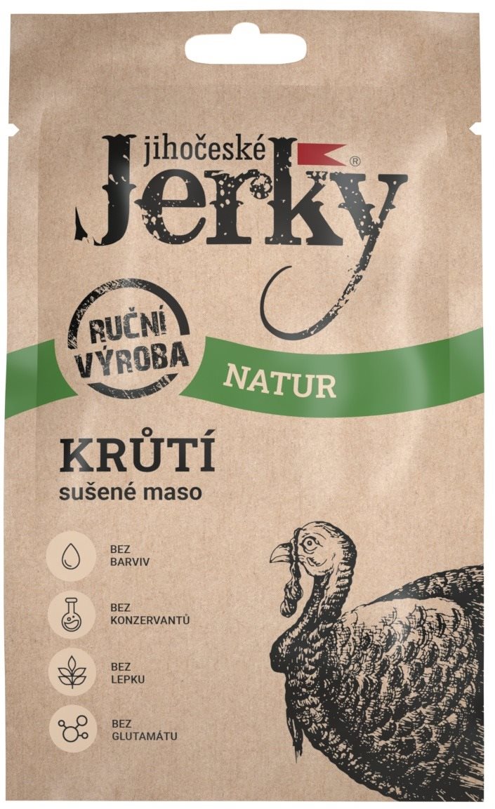 Jihočeské Jerky Morčacie natur 20 g Sušené mäso
