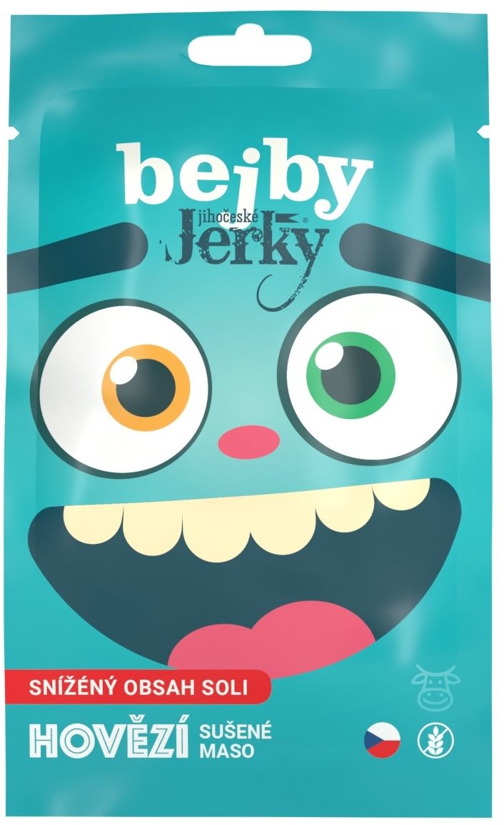 Jihočeské Jerky Bejby hovädzie 20 g Sušené mäso