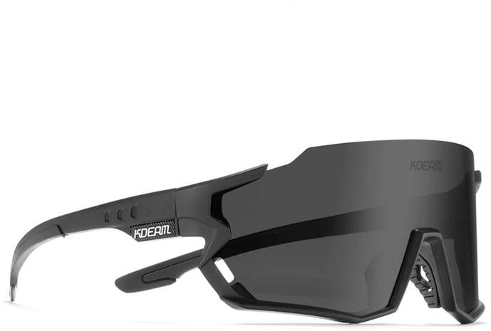 KDEAM Gilbert 01 Black/Black Cyklistické okuliare