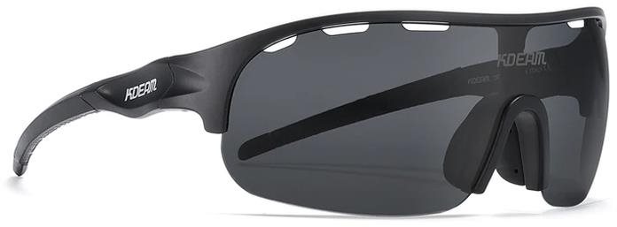 KDEAM Lansing 01 Black/Black Cyklistické okuliare