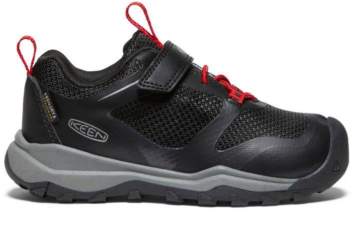 Keen Wanduro Low Wp Children Black/Ribbon Red EU 26 / 156mm Túracipő