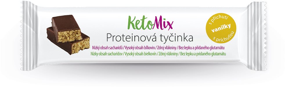 KetoMix s príchuťou vanilky 40 g Proteínová tyčinka