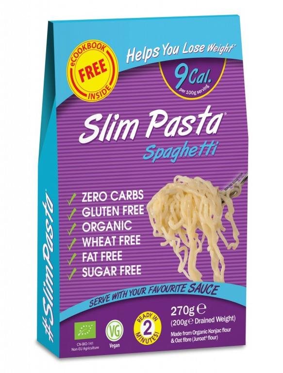 SlimPasta Konjakové špagety BIO v náleve 270 g Keto diéta