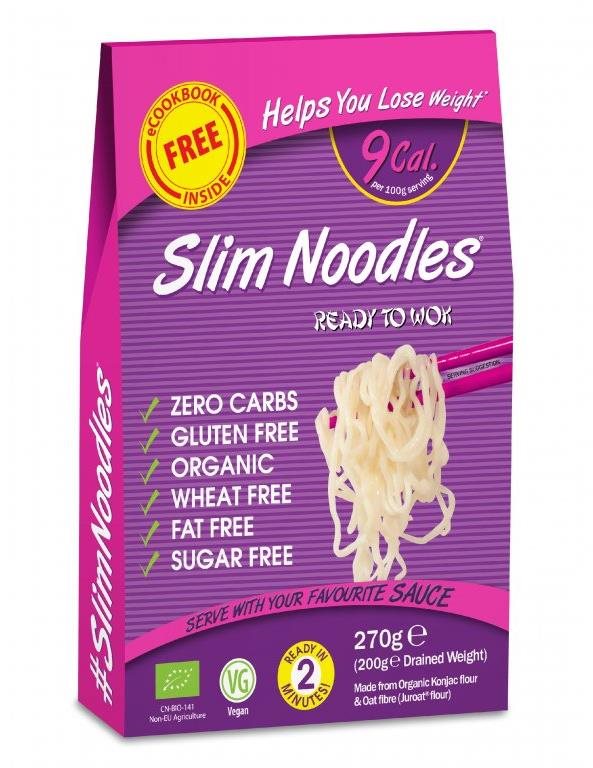 SlimPasta Konjaková nudle BIO v nálevu 270 g Ketodieta
