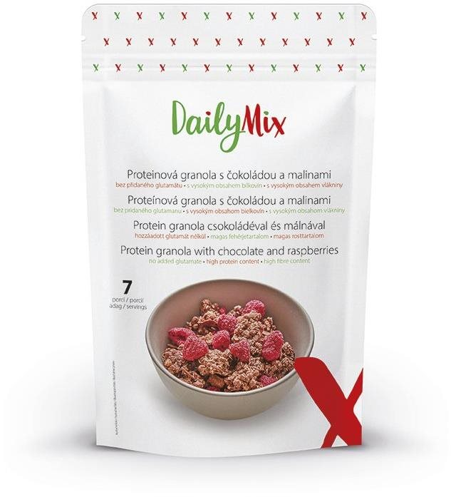 DailyMix Proteínová granola s čokoládou a malinami (7 porcí) Keto...