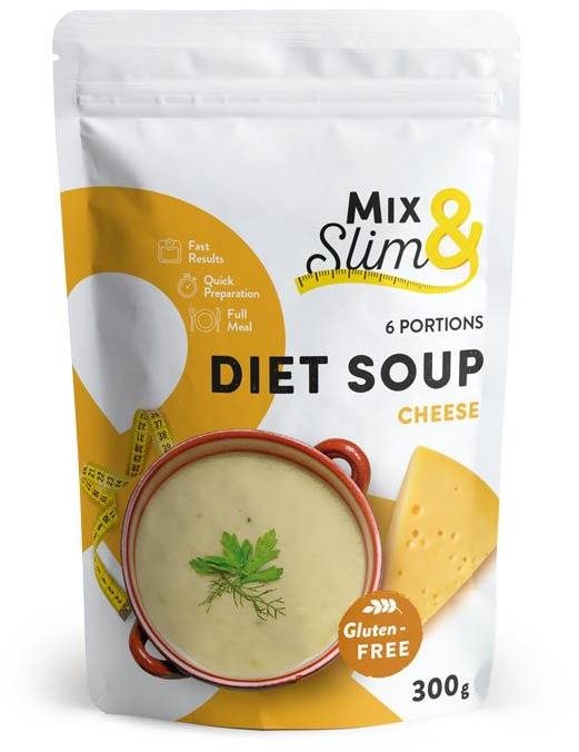 Mix & Slim Dietní polévka sýrová 300 g (10 porcí) Ketodieta