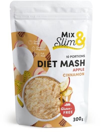 Mix & Slim Dietní kaše jablko & skořice 300 g (10 porcí) Ketodieta