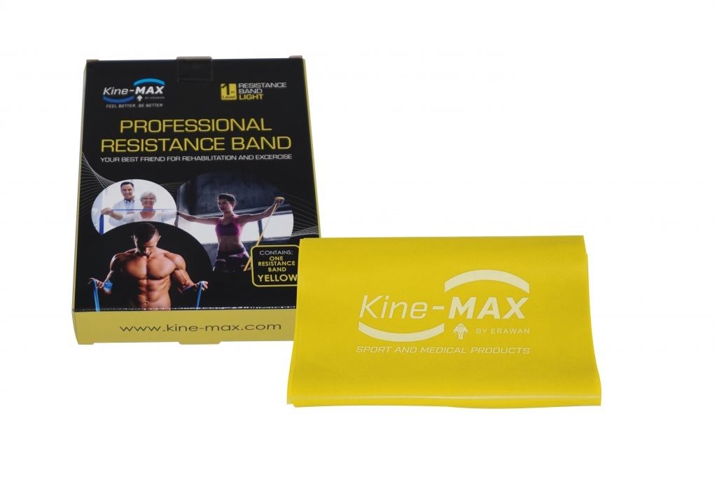 Kine-MAX Pro-Resistance Band - Level 1 – Žltý (Ľahký) Guma na...