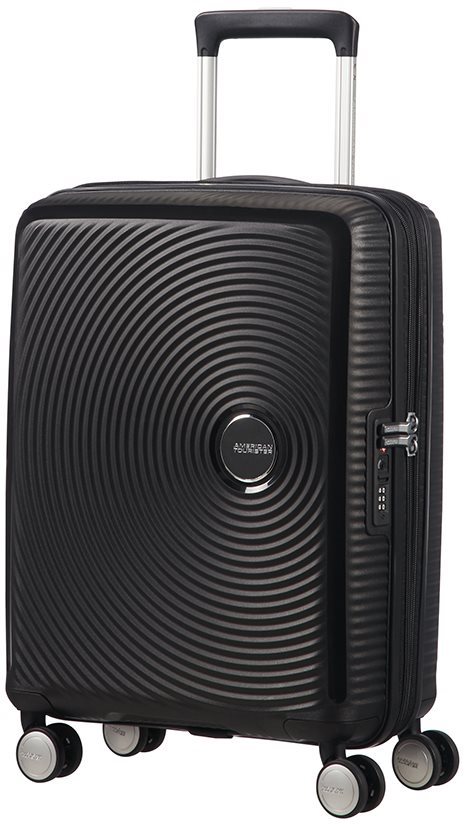 American Tourister Soundbox Spinner 55 EXP Bass Black Cestovný kufor