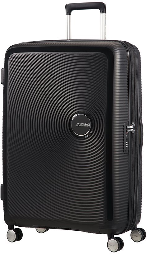 American Tourister Soundbox Spinner 77 EXP Bass Black Bőrönd
