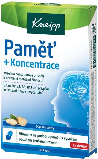 KNEIPP Paměť a koncentrace 30 tob. Doplněk stravy