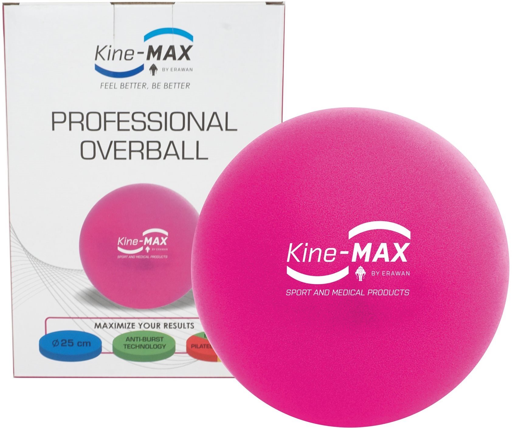 Kine-MAX Professional OverBall - rózsaszín Overball