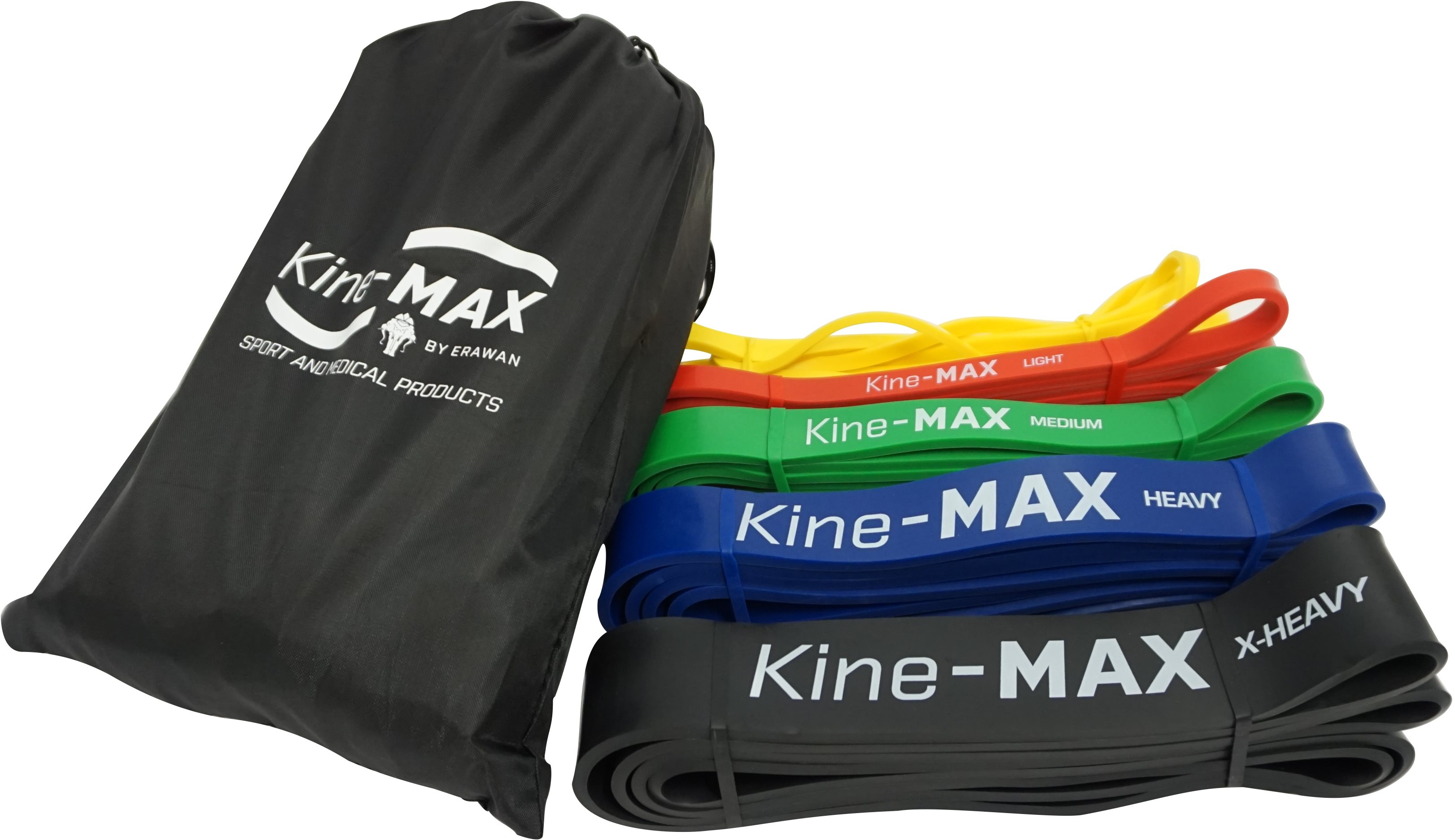 Kine-MAX Professional Super Loop Resistance Band Kit Sada gúm na...
