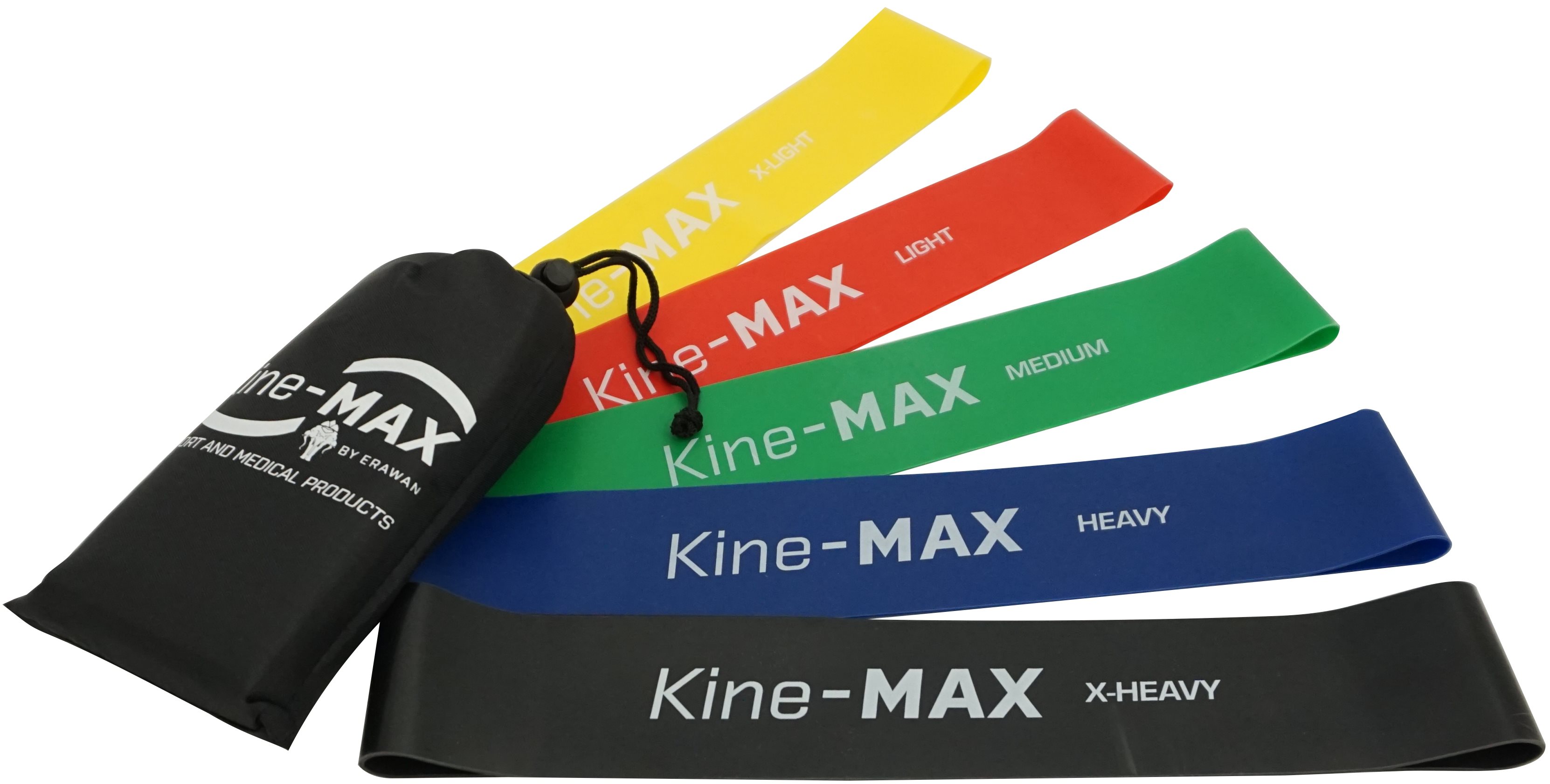 Kine-MAX Professional Mini Loop Resistance Band Kit Sada gúm na...