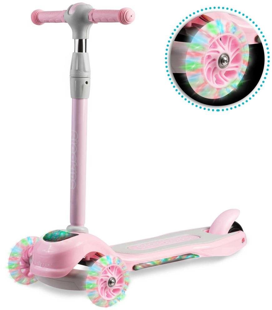 Ricokids Piko LED, ružová Detská kolobežka