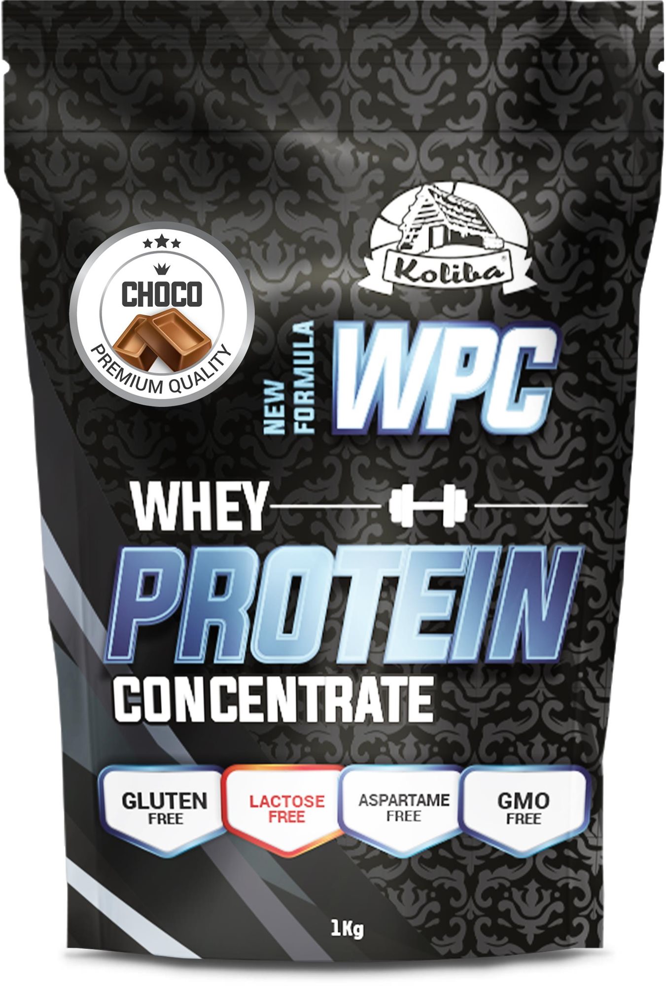 Koliba WPC Lactose free 1 kg, čokoláda Proteín
