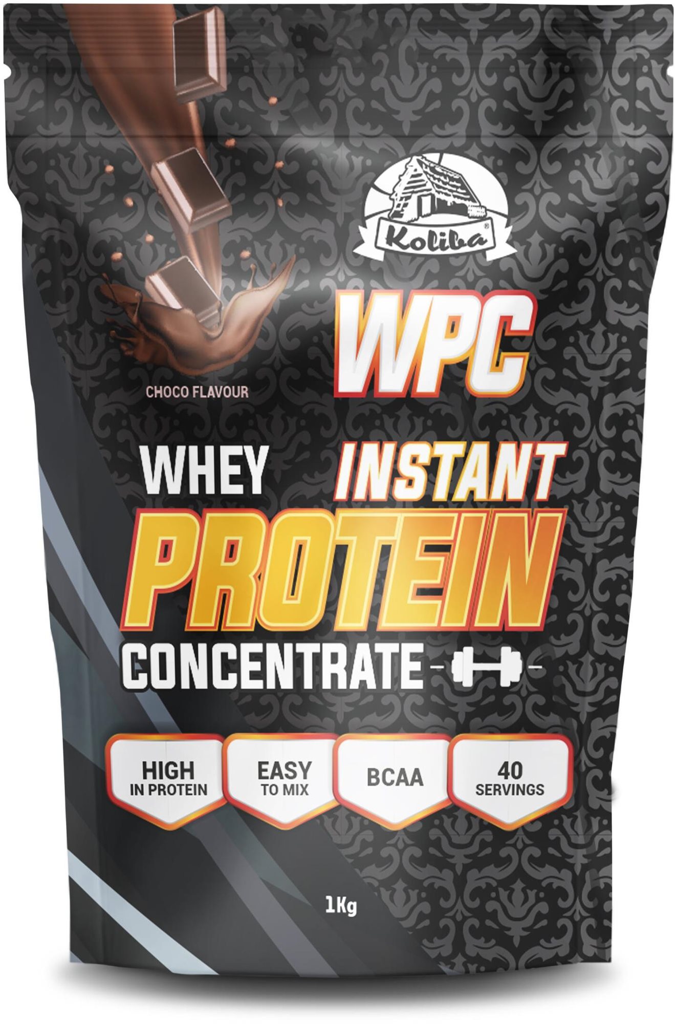 Koliba WPC instant 1 kg, čokoláda Proteín