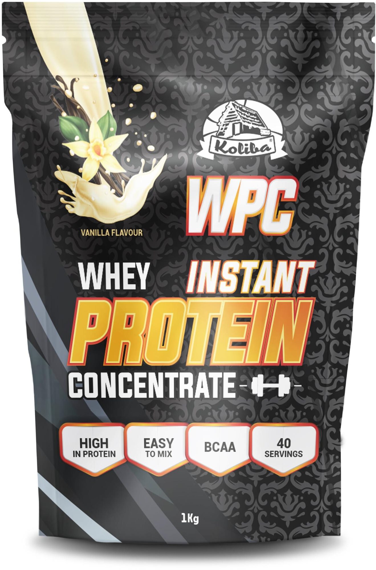 Koliba WPC instant 1 kg, vanilka Proteín