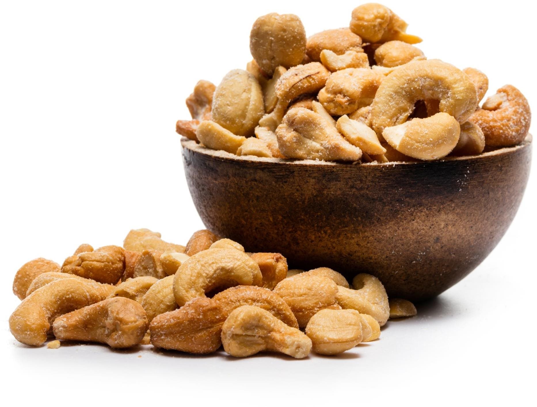 GRIZLY Kešu pražené solené 1000 g Ořechy