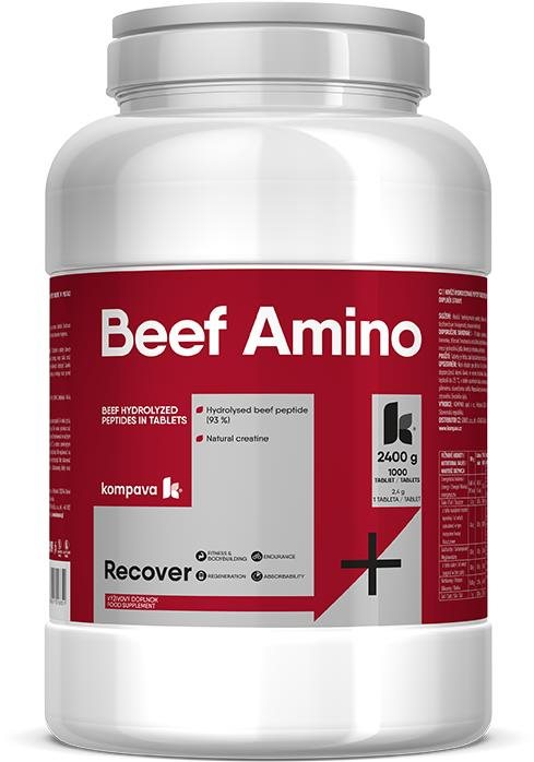 Kompava Beef Amino tablets 1000 cps Proteín