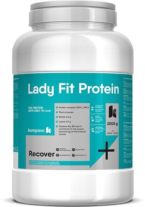 Kompava LadyFit 2000 g, čokoláda Proteín