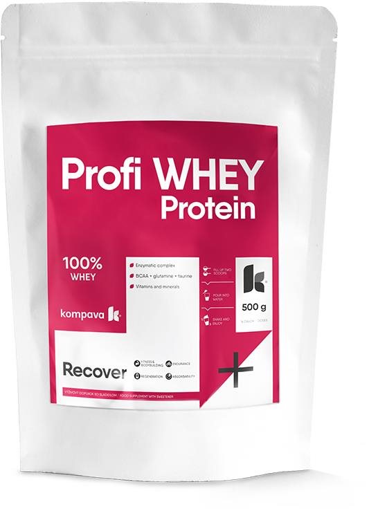 Kompava Profi Whey Protein 500 g, vanilka Protein