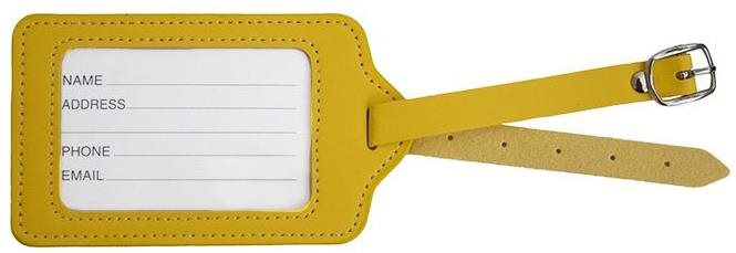 Kufryplus.cz Jmenovka na kufr LTK224 yellow Jmenovka na zavazadlo