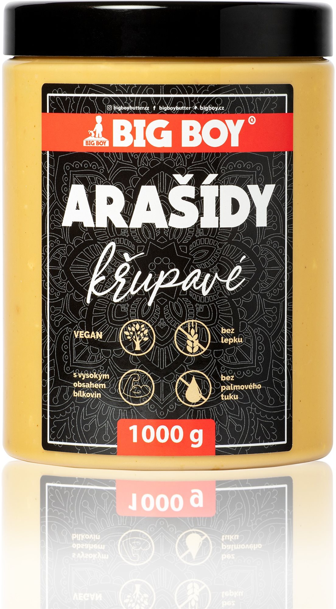 BIG BOY Arašidový krém chrumkavý GASTRO 1 kg Orechový krém