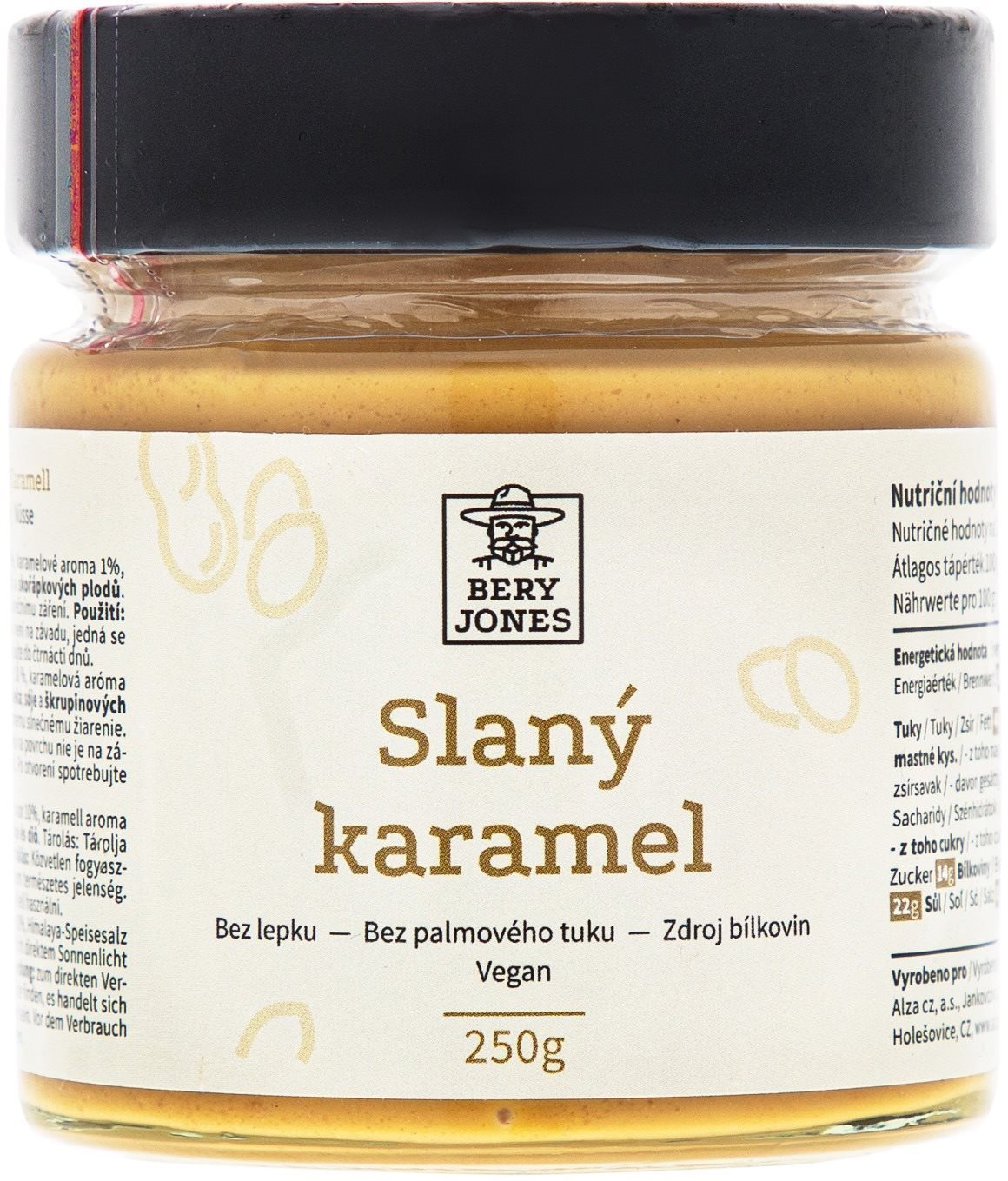 Bery Jones Slaný karamel 250 g Orechový krém