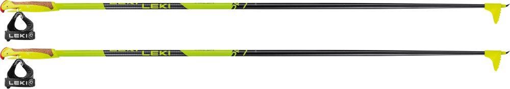 Leki PRC Junior neonyellow-black-llight anthracite 140 cm Sífutó bot