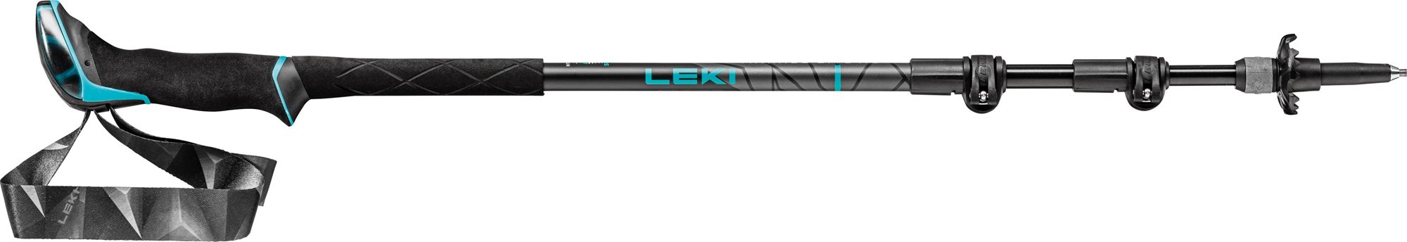 Leki Makalu Lite AS, black-dark anthracite-petrol, 100 - 135 cm...