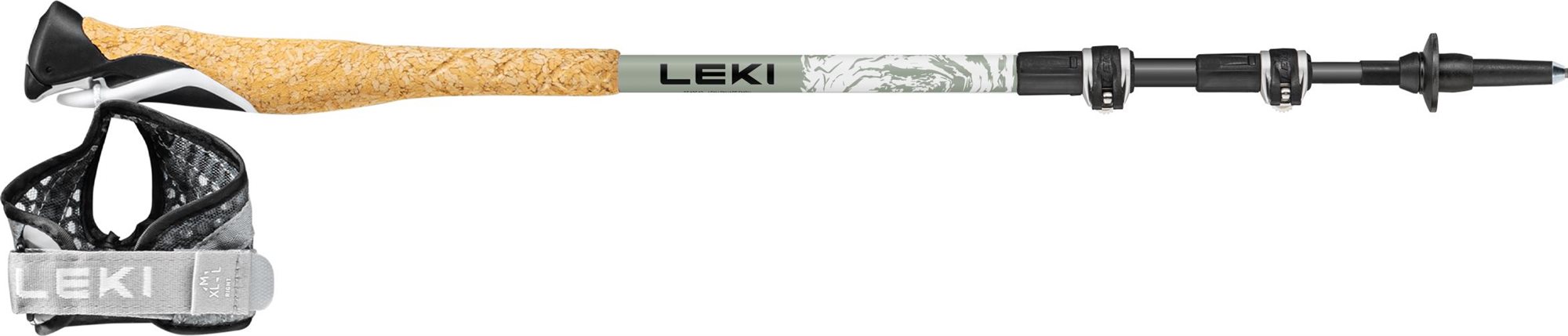 Leki Cross Trail Carbon, white-envy-black, 100 – 135 cm Trekingové...