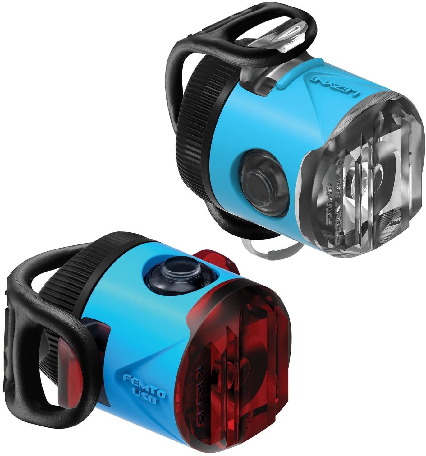 Lezyne Femto USB Drive Pair Blue Svetlo na bicykel